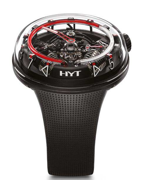 Review HYT h20-all-black-red 251-AD-461-RF-RU Replica watch